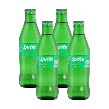 可口可乐（Coca-Cola）泰国进口Sprite青柠檬味雪碧汽水 玻璃瓶装可乐碳酸饮料 250mL4瓶青柠檬味雪碧