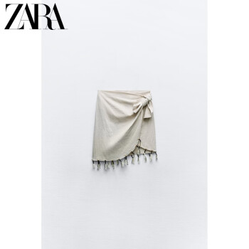 ZARA24夏季新品 女装 半身裙 3920087 707 棕褐色 XS (160/80A)