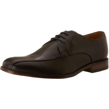 其乐（Clarks）男鞋 Bostonian 舒适透气防滑轻便男士低帮商务休闲皮鞋 Black Leather 39.5