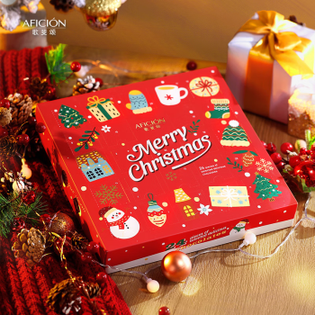 诺梵圣诞节限定倒计时巧克力手工夹心惊喜创意日历礼物品礼盒装
