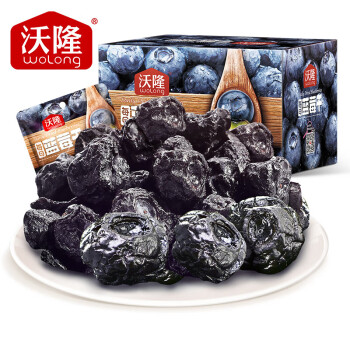 沃隆蓝莓果干烘焙原料办公零食蜜饯蓝莓干果脯特产 300g 每日蓝莓干12日装*1盒