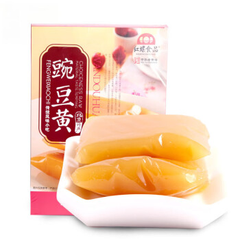 红螺食品豌豆黄素食糕点豌豆糕零食 原味 400g *1盒