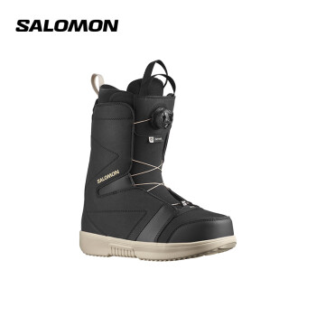萨洛蒙（Salomon）23冬新自由式公园刻滑滑雪靴单板滑雪鞋FACTION BOA 黑色 25