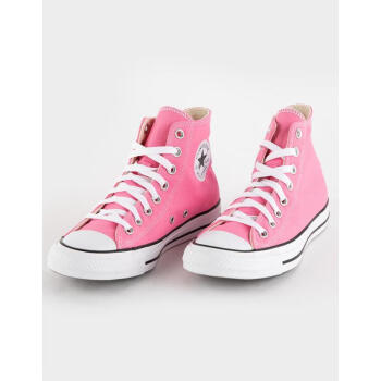 匡威（Converse）女鞋 新款女士休闲鞋 高帮舒适板鞋 All Star女士帆布鞋 PINK PINK 36