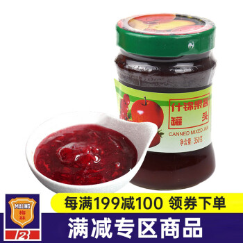 梅林（MALING）上海梅林肉類罐頭混合方便食品 什錦果醬 350g