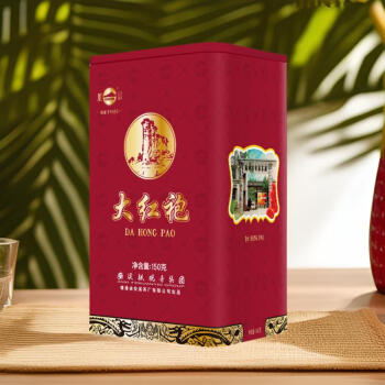凤山茶叶 大红袍 乌龙茶 150g 武夷岩茶铁罐装口粮茶