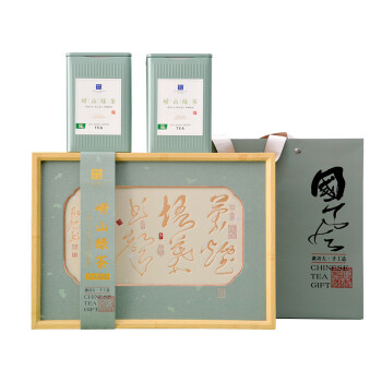 储时茗辰崂山地道绿茶礼盒200g 浓香型绿茶 青岛特产豆香春茶礼盒 青山不墨礼盒