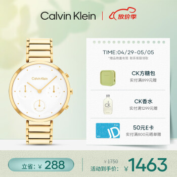 凯文克莱（Calvin Klein）CK手表简约款钢表带女士腕表生日礼物女25200284