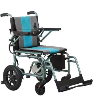 巨贸电动轮椅智能全自动轻便折叠老年人残疾人代步车实心胎 12A铅酸电池