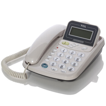 TCL AIT-HOMETCL HCD86817B来电显示有绳电话机 办公家用固定电话机 灰白色