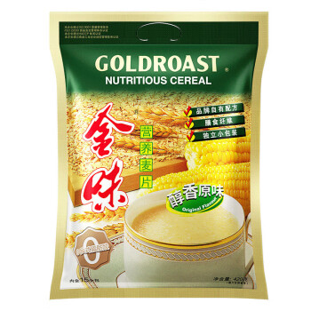 金味醇香原味 燕麦片营养早餐食品冲泡冲饮即食独立包装420g 醇香原味420g*1袋