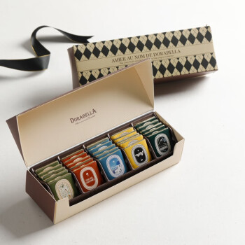 朵娜贝拉（Dorabella）那不勒斯黑巧克力礼盒装比利时进口零食生日520情人节礼物送女友 【格调】五口味巧克力 礼盒装 125g