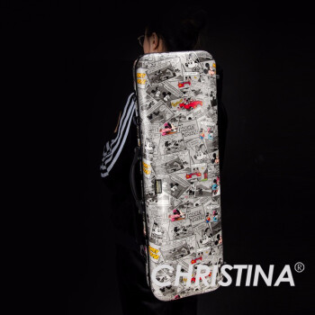 克莉丝蒂娜（Christina）长方形琴盒4/4尺寸专业小提琴盒子 卡通米奇琴包双肩背手提 0 4/4