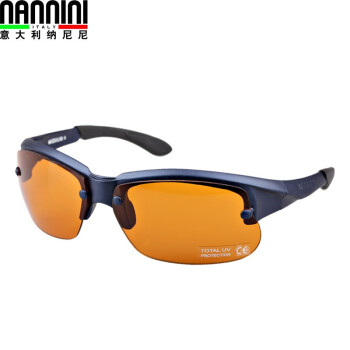 纳尼尼意大利进口男女偏光太阳镜时尚墨镜骑行高尔夫户外滑雪镜 M4-S 深蓝色