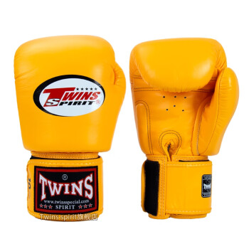 TWINS SPIRIT泰国拳套twins special拳击手套男女散打自由搏击儿童成人打沙袋 黄色 12oz