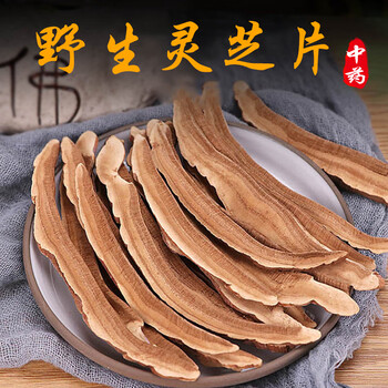 同仁堂（TRT） 野生灵芝片250g克中药材特级长白山紫灵芝赤灵芝切