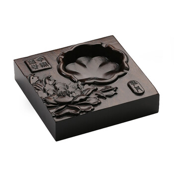 雅轩斋实木烟灰缸创意大号客厅茶几装饰工艺品摆件个性商务定制乔迁礼物 富贵吉祥款