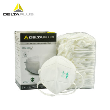 代尔塔/DELTAPLUS 104010 N95级防油性颗粒物口罩可折叠头带式白色 1个 企业定制 请以60的倍数下单HJ