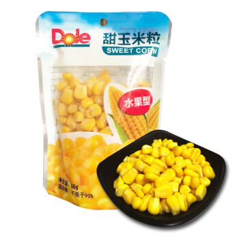 都乐甜玉米粒水果玉米粒60克氮气保鲜包装开袋即食dole水果玉米 60g 5袋