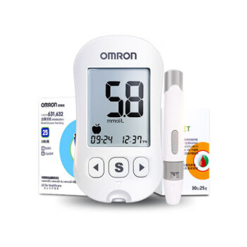 歐姆龍（OMRON）血糖儀家用測血糖儀器631-A全自動智能免調碼血糖試紙電子血糖儀 631A血糖測試儀