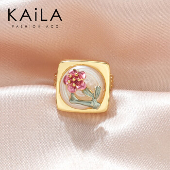 KAiLA巴洛克珍珠戒指女新中式风小众设计食指指环中古轻奢高级感2024