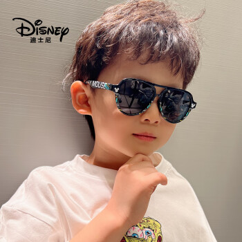 迪士尼（Disney）儿童墨镜偏光3男童太阳镜4防晒6防紫外线宝宝9-12岁小孩户外眼镜 【防紫外线 护眼】米奇黑 3-8岁