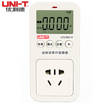 優利德（UNI-T）UT230C-II 電量功率計量插座電力監測儀交流數顯電表電壓電流表
