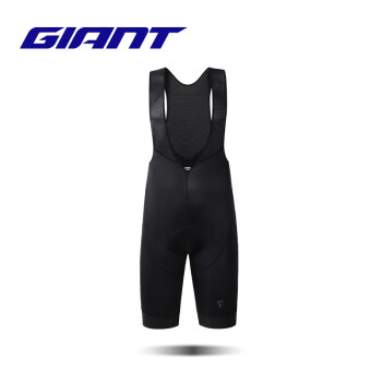 捷安特（GIANT）IMPORT系列双箭头舒适透气减震公路车骑行背带短车裤 黑色 S