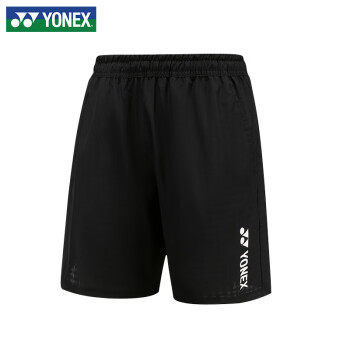 YONEX尤尼克斯羽毛球服舒适透气速干吸汗运动短裤男120043BCR黑L