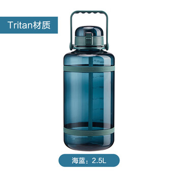 多样屋（TAYOHYA） 水壶男女吨吨壶拎拎壶夏季运动健身大水杯耐高温太空杯顿顿杯 Sports吨吨壶-海蓝 2500ml