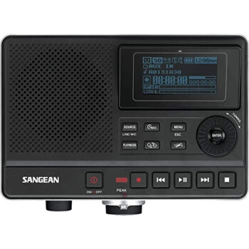 山进（SANGEAN）DAR-101 数字立体声录音机 SD SPDIF/双端口 黑色/银色