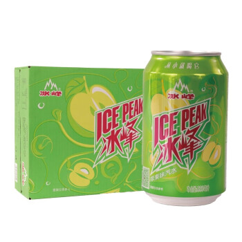 冰峰（ICEPEAK） 苹果味汽水陕西特产碳酸饮料330ml*24罐整箱装