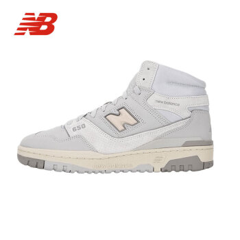NewBalance男鞋女鞋 2024春季新款NB复古运动鞋减震防滑高帮板鞋 BB650RGG-D 36(内长22cm)