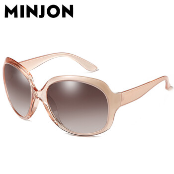 名匠 墨镜女2022年新款潮大脸圆脸显瘦ins偏光近视太阳眼镜防紫外线 香槟色