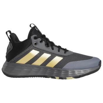 阿迪达斯 （adidas）男士篮球鞋新款Game 2.0系列透气耐磨回弹舒适系带运动球鞋 Grey/Matte Gold/Core Blac 39