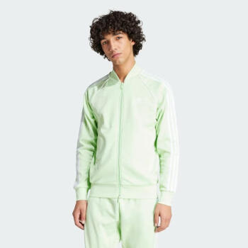 阿迪达斯 （adidas）男士外套三叶草运动服棒球服休闲夹克舒适透气宽松简约百搭美版 Green XS
