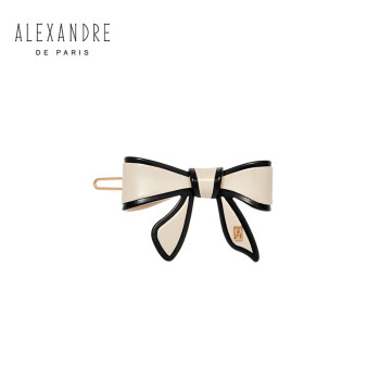 Alexandre De Paris巴黎亚历山大戴安娜系列边夹发夹发卡女送礼 03X米黑色