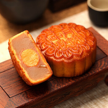 张阿庆蛋黄莲蓉豆沙五仁月饼广式月饼中秋传统散装 蛋黄莲蓉味月饼100g*3个