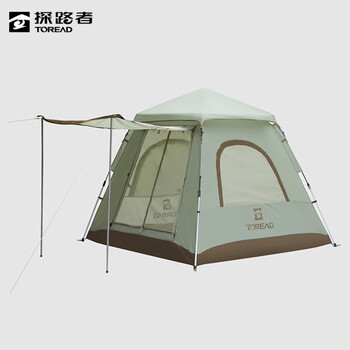 探路者（TOREAD） 帐篷户外露营野餐全自动帐篷遮阳篷防雨防晒TEDDBK90813 灰岩绿 均码