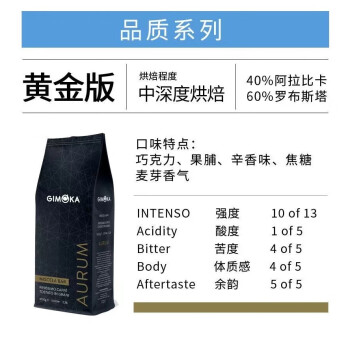 意沫咖GIMOKA研磨精品咖啡豆1kg（新品） 黄金版咖啡豆1kg24年10月24到期