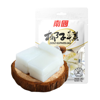 南国（nanguo）椰子糕水果椰子软糖喜糖果休闲零食小吃糕点海南特产 【共216g】椰子糕*3袋