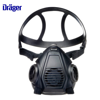 德尔格(Draeger) X-plore 3550 半面罩防雾防尘异味工业用面罩 双滤盒自吸式面具M码