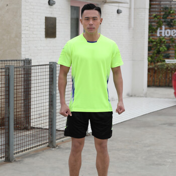 对克羽毛球服套装夏季小学生乒乓球训练服团购印字羽毛球服比赛服 428绿色套装 XXXS