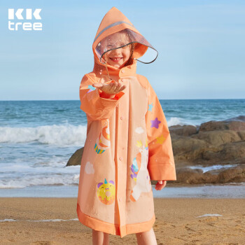 kocotreekk树儿童雨衣带书包位宝宝男女小学生小童雨披幼儿园雨具斗篷式