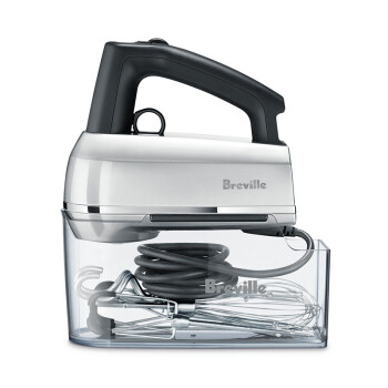 铂富（Breville）高级厨房料理机 9种搅拌速度智能调节功率 面团奶油打蛋器 BHM800SIL