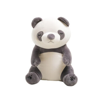 萨默斯天才小熊猫无脸周边视频LIVHEART公仔抱枕靠枕玩偶毛绒玩具娃 坐姿 Q版