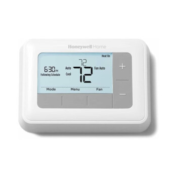 Honeywell霍尼韦尔RTH7560E 智能家居7天灵活可编程恒温器超大背光显示屏温控器室内使用 白色