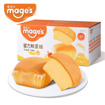 麦吉士（mage's） 蜜方鲜蛋糕960g 营养早餐孕妇食品休闲心整箱 原味960g/箱