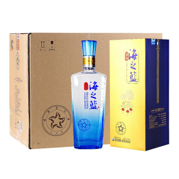 国产白酒 洋河蓝色经典5A级 42度 整箱海之蓝500ml*6