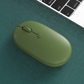航世（BOW）MB163L 便携无线蓝牙鼠标 笔记本办公充电鼠标 苹果安卓蓝牙鼠标 复古绿